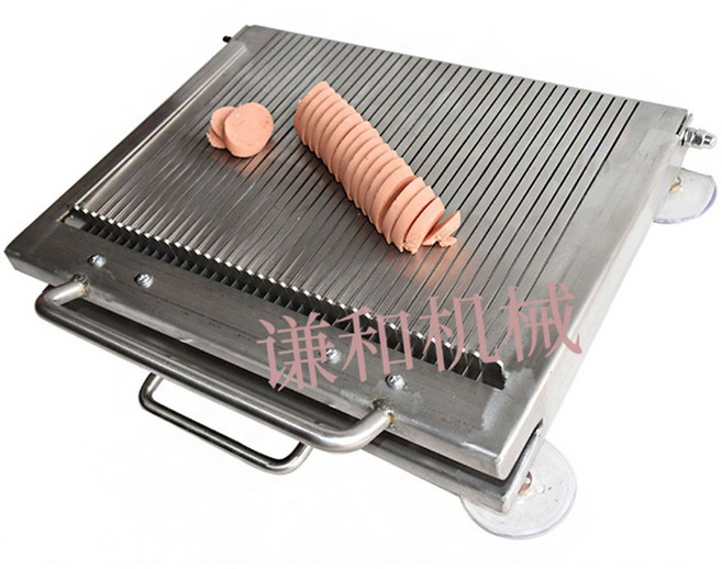 식품 절단기 햄 스팸 슬라이서 야채 채칼 식당 가정, 새로운 42-6mm 두께 유형 플러스 배플, 1개