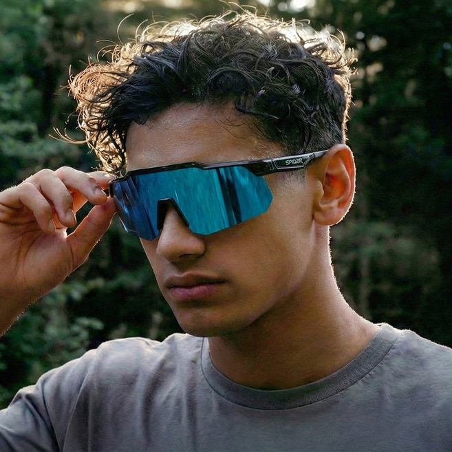 자전거고글 스포츠 변색 선글라스 러닝 라이딩 미러 편광 스파이더몬스터 노바