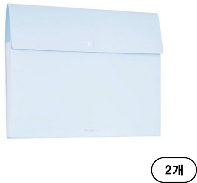 델리 심플 도큐먼트 파일백 5분류 72455, 파스텔블루 (Blue), 2개