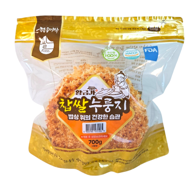 황금가 찹쌀누룽지, 1개, 700g