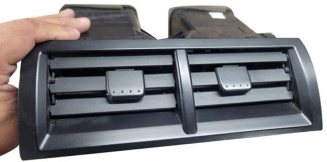 호환 센터 콘솔 A/C 송풍구 그릴 트림 어셈블리 도요타 캠리 2012-2017 자동차 대시 보드 콘센트, 01 Black