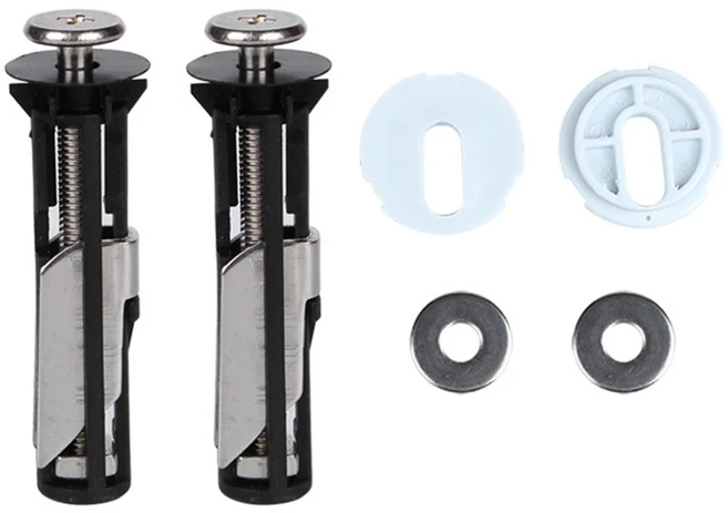 헤비 듀티 변기 고정 장치 볼트 호환 키트 범용 설치 유지 관리를 나사, 1개, 색상: 1. 18mm 28mm Gaskets