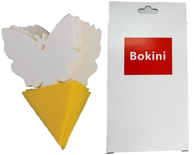 보키니 화분용 끈끈이 나비 트랩 12p + 빵끈 12p 세트, 1개