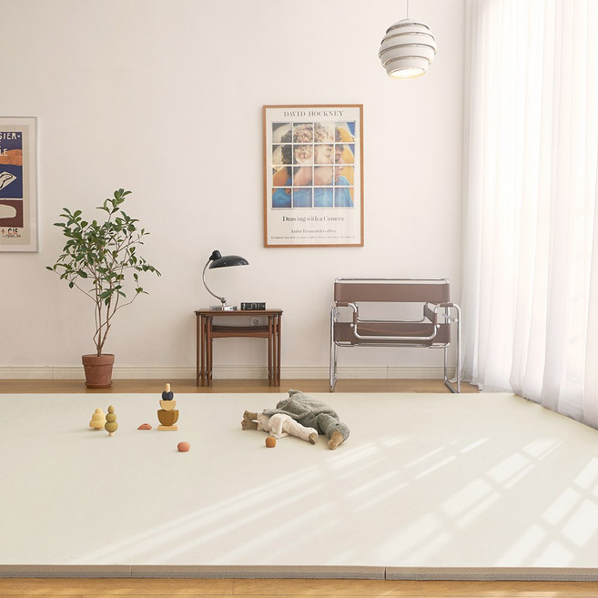 [리퍼] 에코폼 플랫 퍼즐형 매트, 1개, 코튼