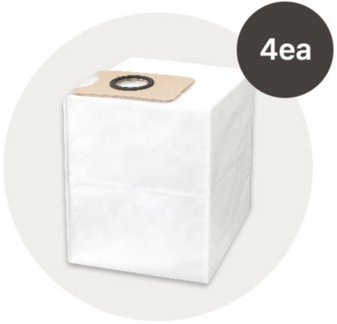 아이닉 올인원 AI 카메라 스마트 로봇청소기 iX30 AI Ultra 전용 더스트백, 1세트, iX30 전용 더스트백 1SET (4개)