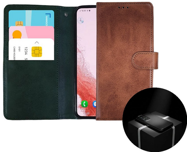 플라잉 갤럭시 와이드8 M16 5G / SM-M166S 패턴 H 지퍼 지갑형 다이어리 휴대폰 케이스