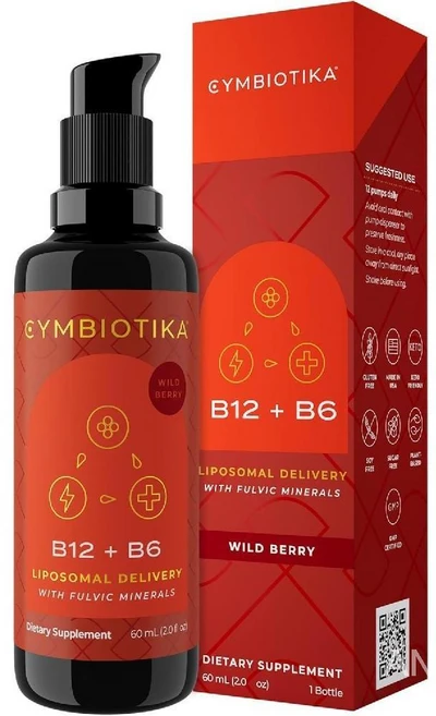 심바이오티카 리포조말 비타민 B6 B12 액상영양제 1250mcg 60ml, 1개 - 쿠팡