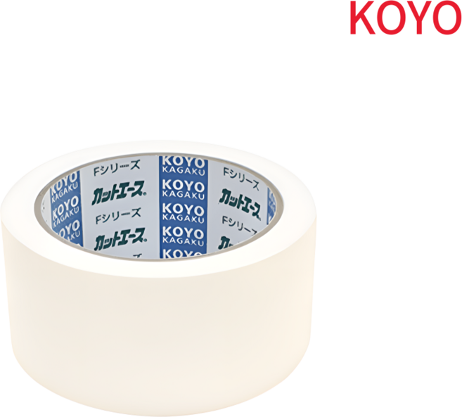 일제 Koyo 커트에이스 백색 우벤테이프 끈적임 없는 OPP테이프 포장 보양 박스테이프