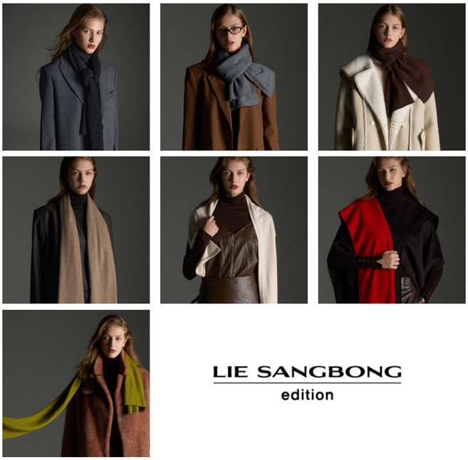 이상봉에디션 25FW 캐시미어100% 여성 남성 겨울 목도리