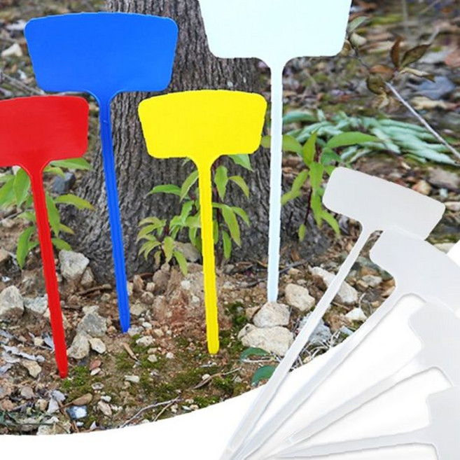 정원 텃밭 채소 허브 화초 라벨 표시 꽂이형 네임 마커 원예 관리 용품 플라스틱, 중형