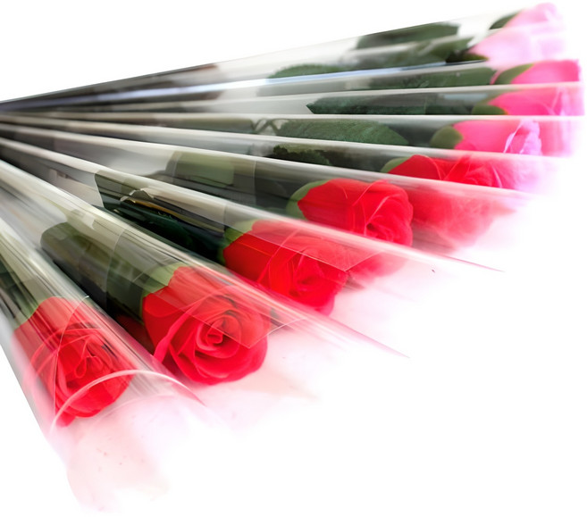 모리앤 조화 한송이 비누꽃 장미, 레드 + 진핑크 + 연핑크, 10개