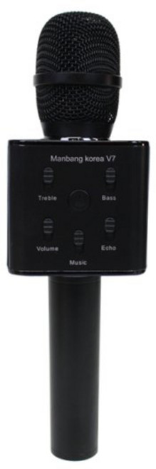 만방코리아 블루투스 마이크 V7, V7블랙