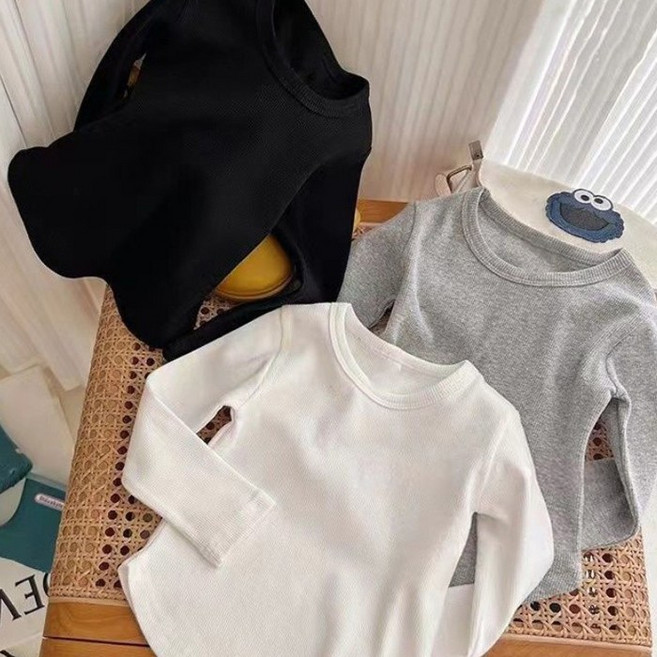 [앙디] F상의 라운디라운드 (FE171)_(아동복 아동옷 기본 골지 의류 남아용 공용 봄가을 라운드티 이너티 베이직)