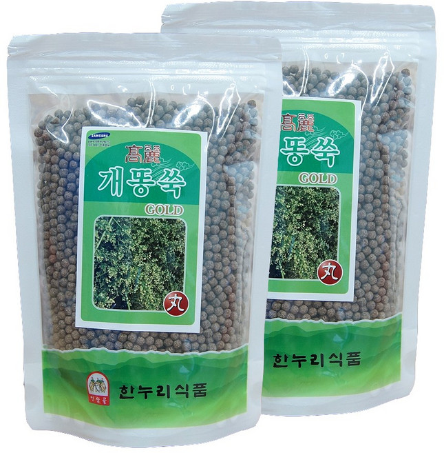 금산한누리식품 개똥쑥환 600g(300g+300g) (지퍼백), 2개, 300g