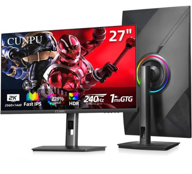 비브랜드 27인치 4K 게이밍 모니터 144Hz UHD IPS HDR PS5 Xbox 호환 높이조절, 27 inch, QHD 240Hz
