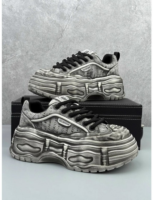 美式做舊刷舊休閒老爹鞋 板鞋