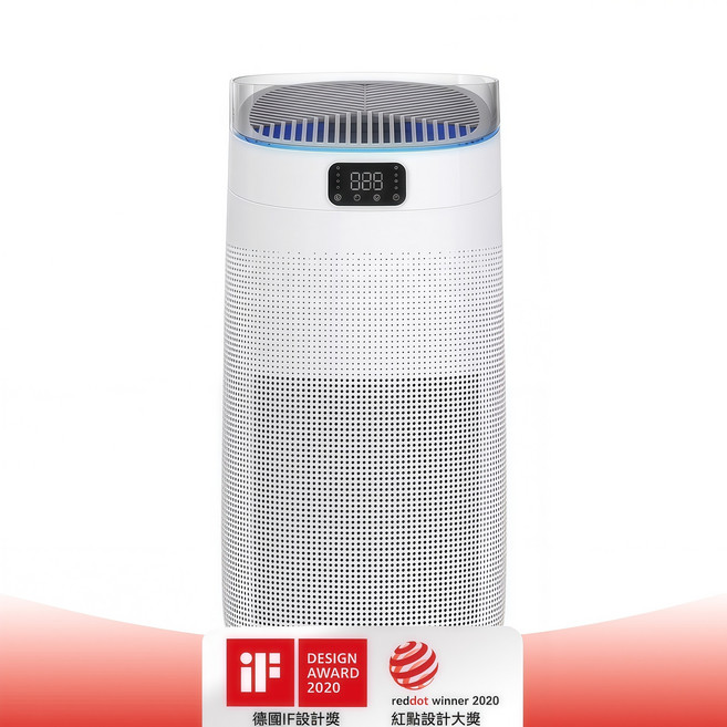 hysure Mage 空氣清淨機 400m³/h CADR H13 HEPA 濾網 PM2.5 偵測, 白色, Mage空氣清淨機WTMAGE99