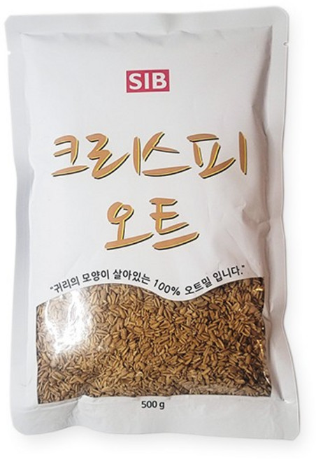 크리스피 오트밀 500g 귀리 시리얼 그래놀라 건강식 선인 간식, 1g, 1개
