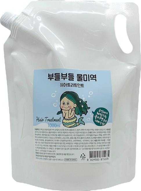 부들부들 물미역 헤어 트리트먼트, 1L, 1개