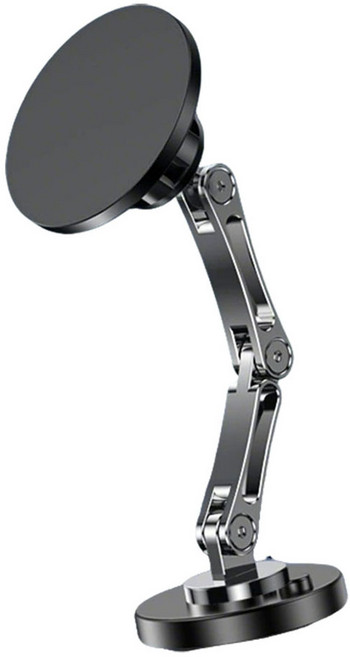 맥세이프 차량용 거치대 핸드폰 거치대 접이식 360도 회전형 +마그네틱 링 포함, 블랙, 1개