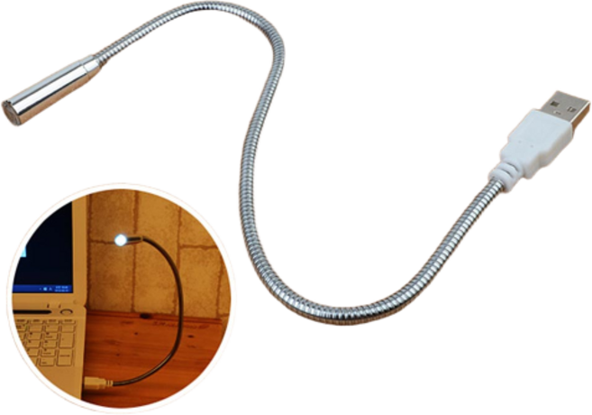 USB LED 라이트 휴대용 조명 노트북 독서등 작업용 스탠드