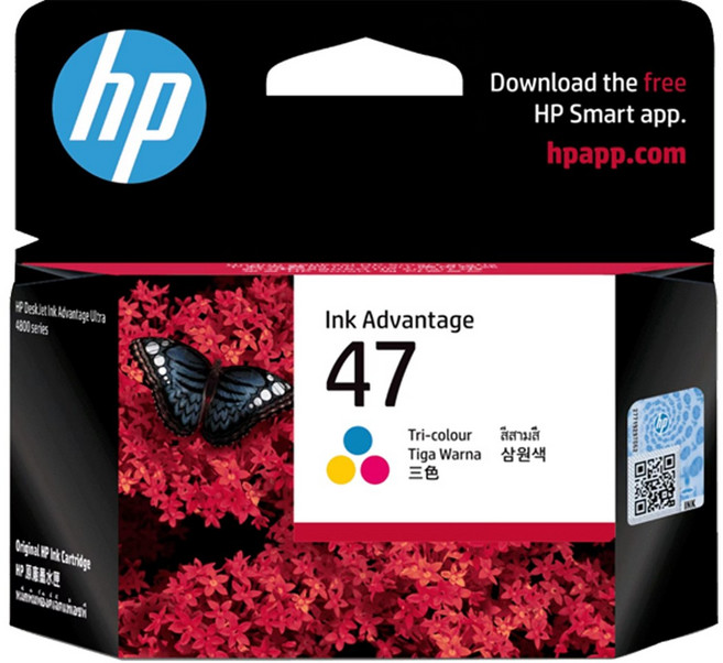 HP 原廠墨水匣 Ink Advantage 47 墨水匣 適用於4925, Color, 1個