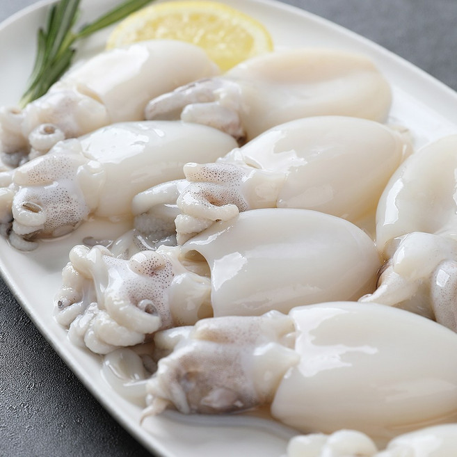 손질한 미니 갑오징어 베이비 갑오징어 팩당 9미 내외 2팩, 2개, 180g