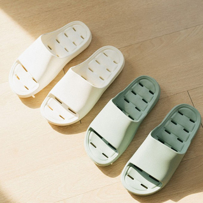 VSW 볼륨 슬리퍼 1+1 욕실화 아이보리 민트, 아이보리+민트, 1개