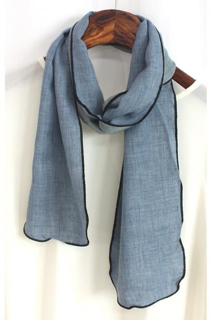 가볍고 심플한 롱슬림 무지 투톤스카프 머플러 남성 여성 공용