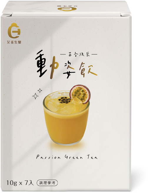 艾希生醫 百香綠茶 10g x 7入, 1個