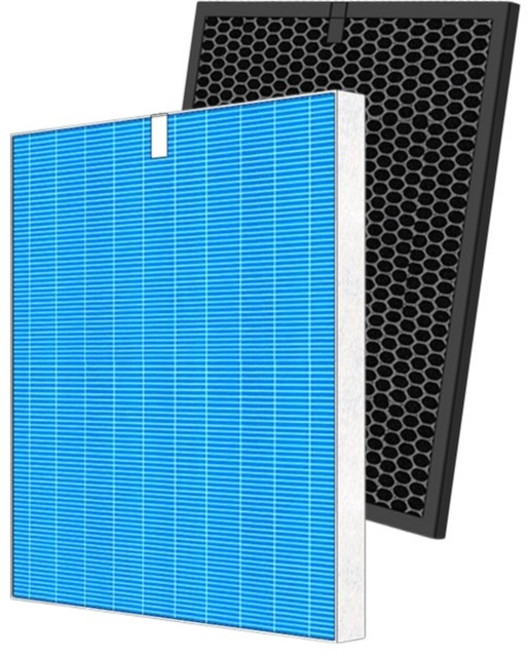 SHARP 夏普 空氣清淨機濾網 適用DW-E10FT-W DW-H10FT-W FZ-D10HF, 1套, 高效 HEPA+活性碳脫臭催化