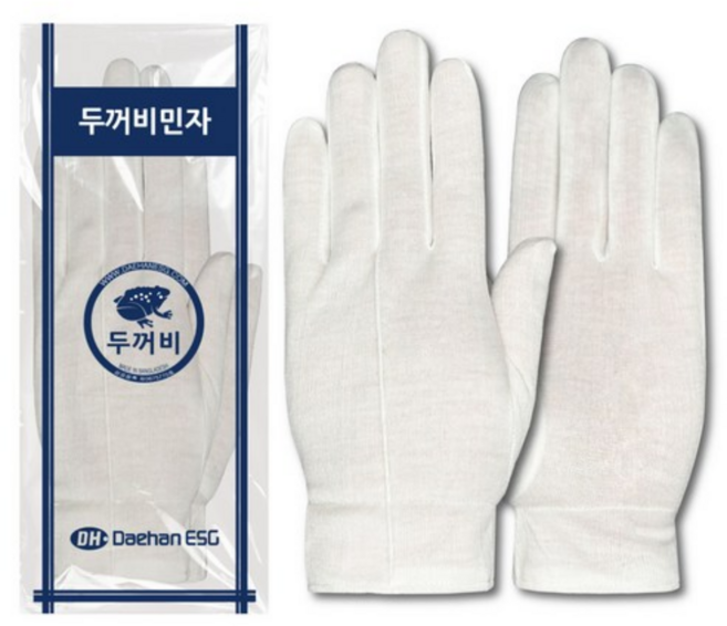 두꺼비 민자 예식장갑, 화이트, 5개