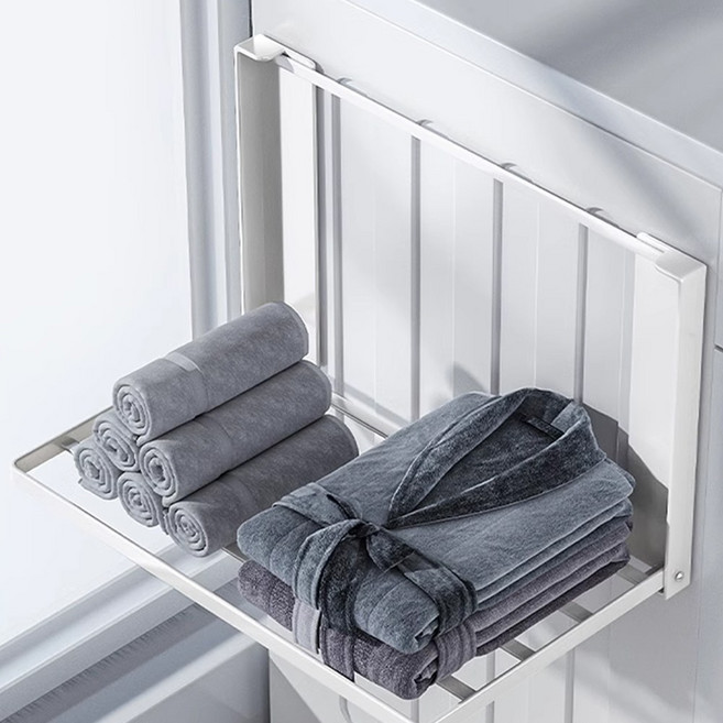 코지스 마그네틱 접이식 자석 빨래건조대 미니 수건건조대, 블랙