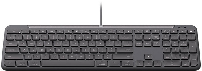 로지텍 K620 슬림 비즈니스 유선 키보드, 제조사축, 블랙