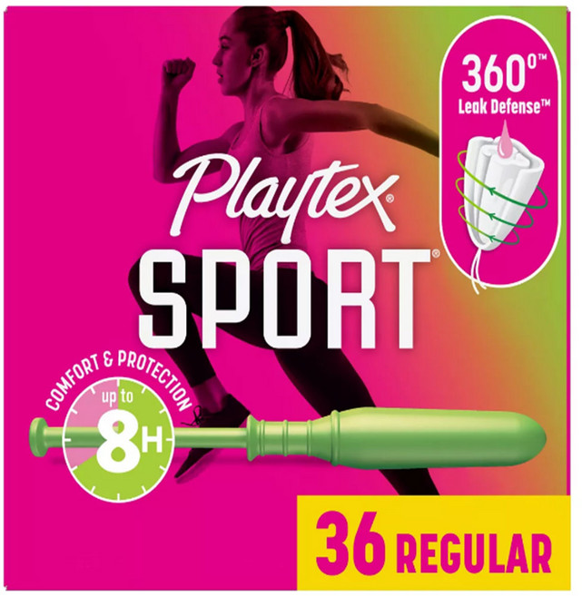 PLAYTEX SPORT 레귤러 36 탐폰, 1개