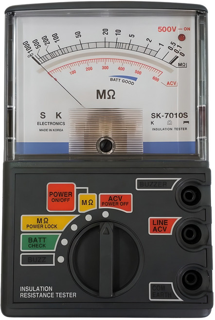 SKM SK-7010S 절연저항계 메거 메가테스터기 500V-1000M SK7010S, 1개