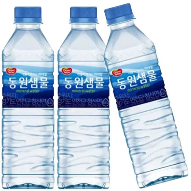 동원샘물 500ml 20개 3세트 (60개) 생수 암반수 미네랄워터 심층수, 60개