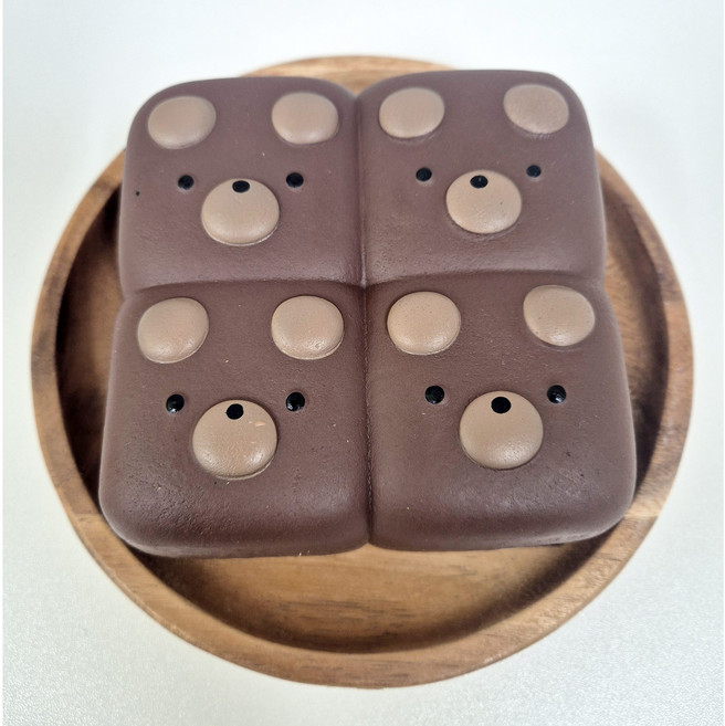 베어 브라우니 빵 스퀴시, 1개, 135g, 진한갈색