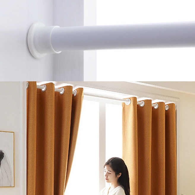 강력 무타공 압축 커튼 압축봉 옷걸이봉, 5호 150-278cm