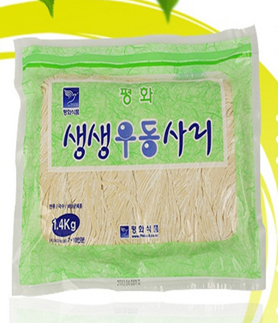 평화 생생 우동사리 1.4kg x 10개(묶음) 업소용 대용량 식자재, 생생우동사리 10개입(1box), 1개