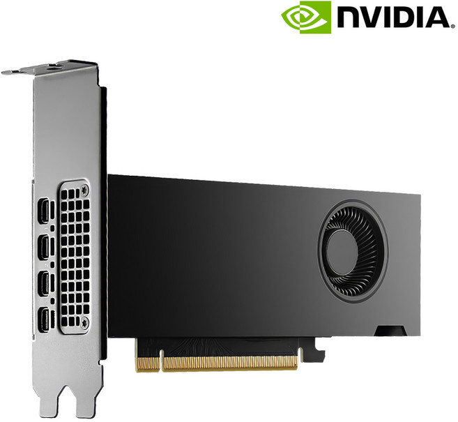 HP 워크스테이션 NVIDIA 2000 Ada D6 16GB 슬림형 그래픽카드 mDP 4개, 8D6B8AA