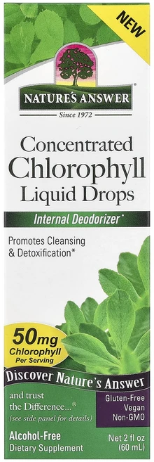 겨울선물 Nature's Answer 엽록소 농축 액상 드롭 알코올 무함유 60ml(2fl oz) 특별선물, NaturesAnswer엽록소농축액상드롭알코올무함유60, 1개, 60ml - 쿠팡