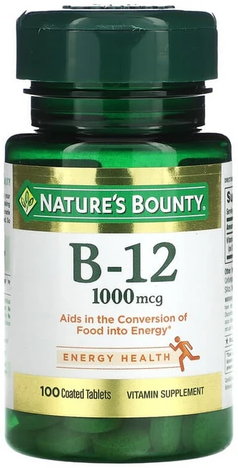네이처스바운티 비타민B12 Vitamin B12 1000mcg 100정, 1개 - 쿠팡
