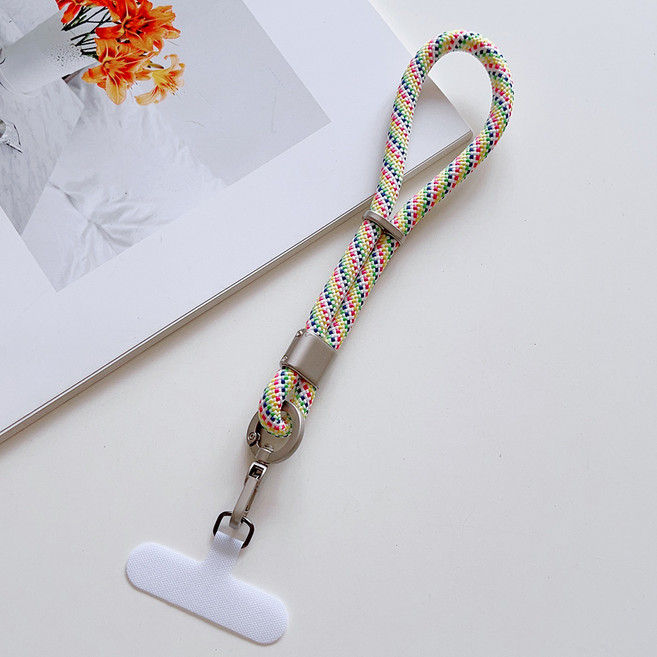 허니코코 튼튼한 로프 핸드폰 손목 스트랩 ( 전기종 호환 가능), 1개, 아이보리 믹스