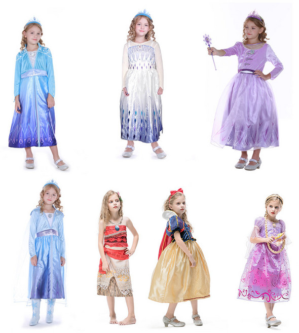 디즈니공주엘사백설공주소피아드레스코스튬드레스
