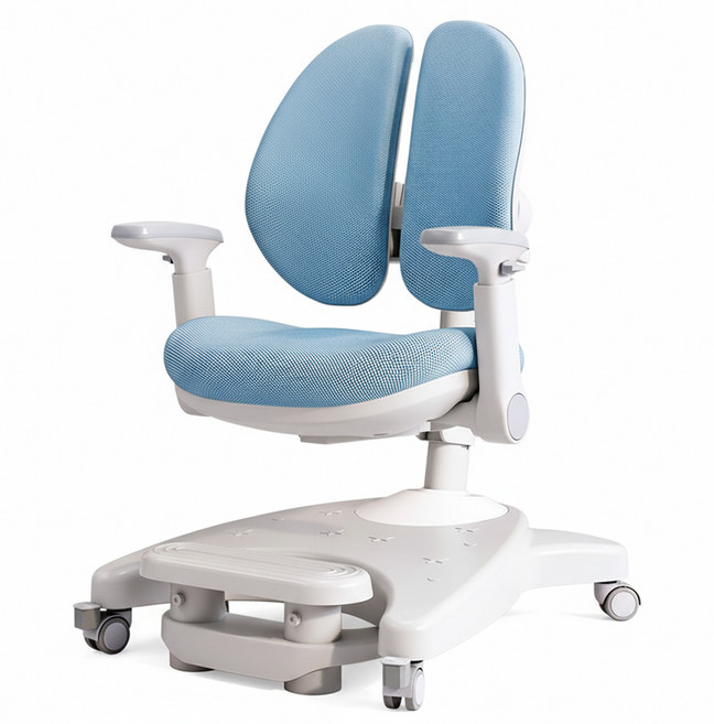 아이체어 어린이의자 성인까지 바른자세 체형조절형 의자 학생용 사무용 학습용, 블루