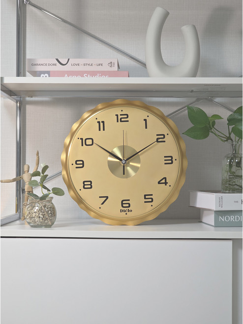 디클로 모먼트 명품 디자인 무소음 벽시계 거실 인테리어, 모먼트썬, 브라운