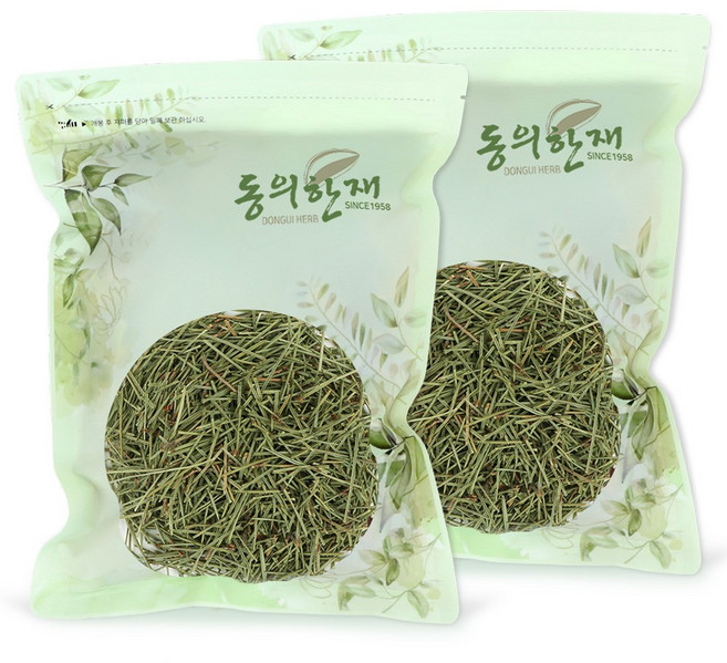 동의한재 국산 건조 절단 햇 솔잎, 500g, 2개