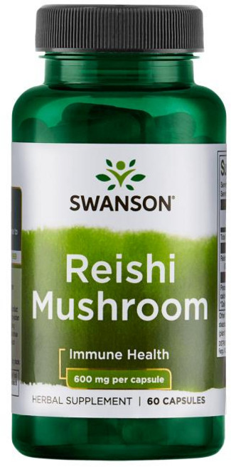 Swanson 斯旺森 靈芝膠囊 600mg, 60顆, 1罐