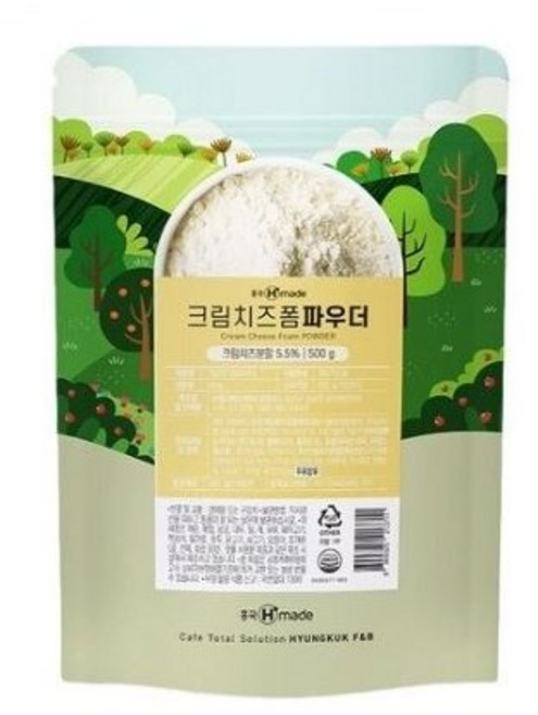 흥국에이치메이드 크림치즈폼 파우더, 500g, 1개, 1개입